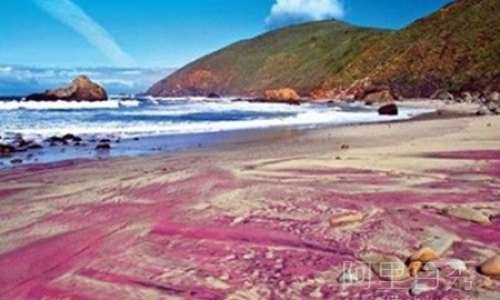世界上独一无二的紫色沙滩 也是浪漫魅惑的宝石沙滩