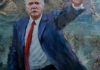 冯振华油画作品《总统之路》–纪念特朗普就职大典