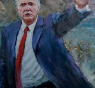 冯振华油画作品《总统之路》–纪念特朗普就职大典